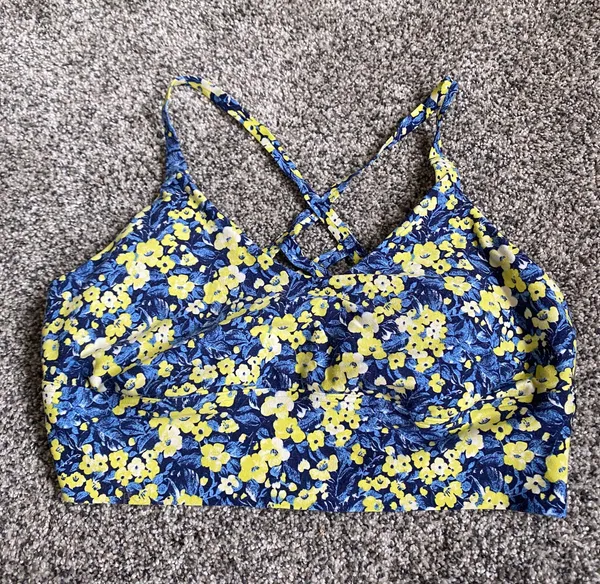 Aerie Offline by Real Me Strappy Floral Sports Bra Large - Image 2