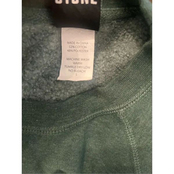 Stone‎ Brewing Green Christmas Crewneck Pullover Sweatshirt Green - Image 4