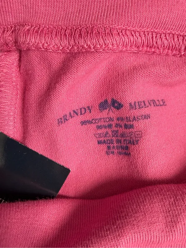 Brandy Melville Pink Priscilla Foldover Wide Leg Pants NWT - Image 8
