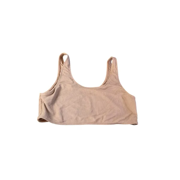 Frankies Bikinis Cherub Connor Ribbed Scoop Bikini Set ‎ Brown Taupe Size XL - Image 3