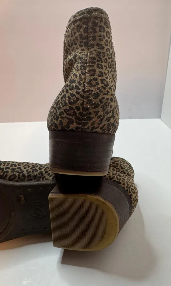 Baley Animal Print Ankle Boots Size 7.5M - Image 5