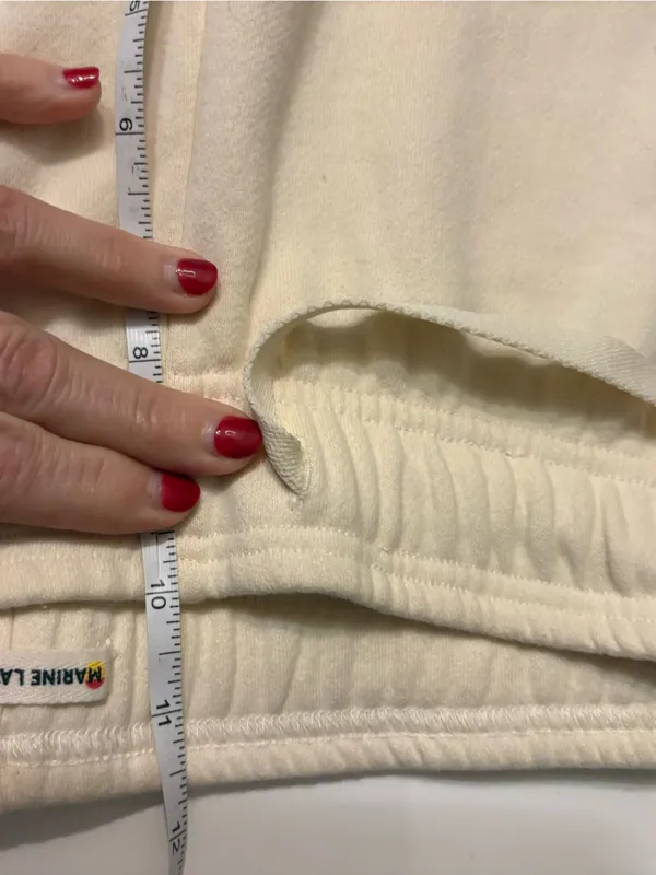 Marine Layer cloud 9 fleece sweatpants antique white size medium - Image 6
