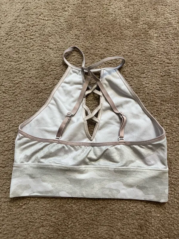 PINK Camo Crisscross Sports Bra - Image 2