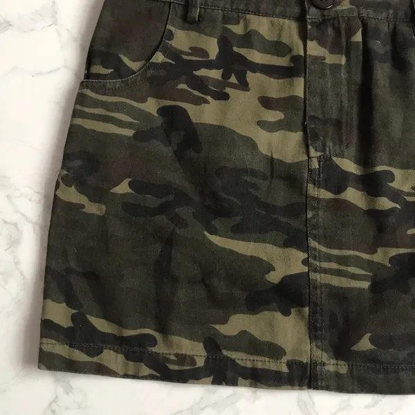 Wild Honey Camo Mini Skirt Grunge Festival - Image 3