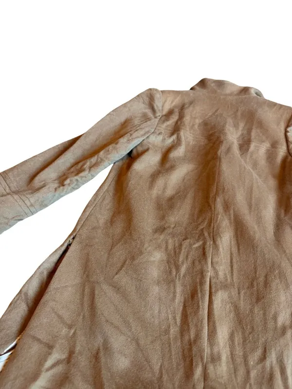 Fleurette Camel Coat Jacket Button - Image 8