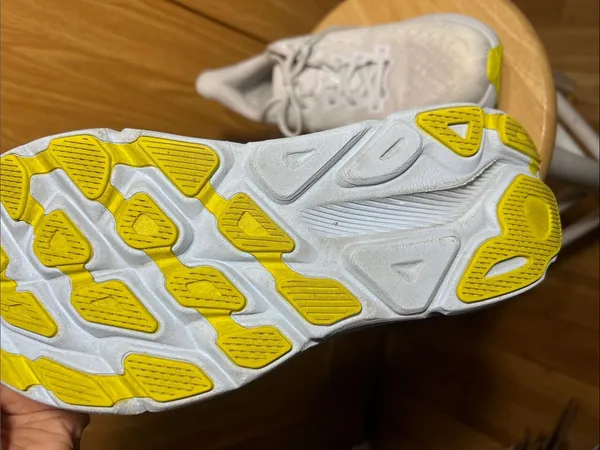 Hoka Women's Light Gray/White Cushioned Running Shoes - Image 6