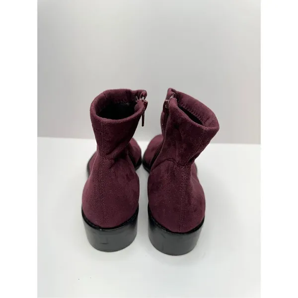 Ron White Boots Size 5.5US 36EUR Wine Giorgi Stretch Side Zip‎ Ankle Booties - Image 5