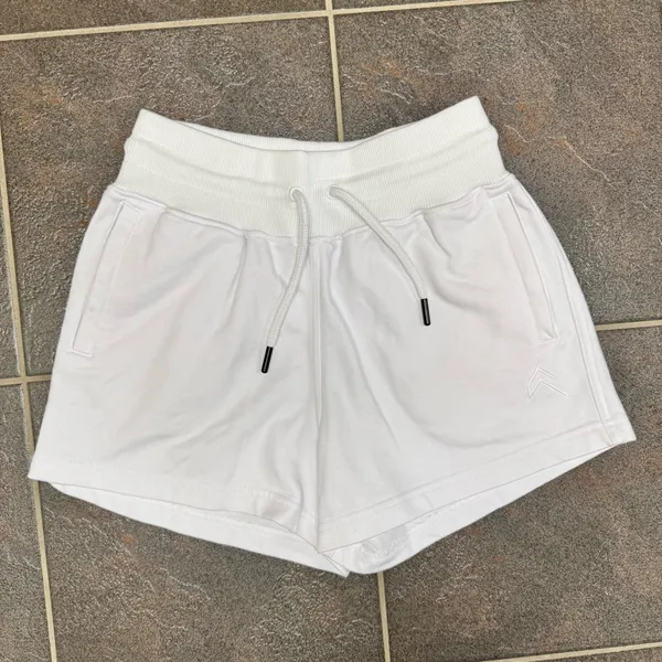 NEW Oner Active Classic Shorts Pull On Drawstring Sweatshorts White Small S - Image 13
