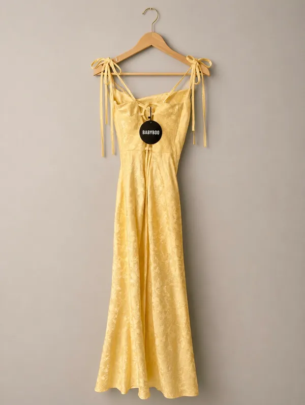 Babyboo Maxi Dress Yellow - Image 4