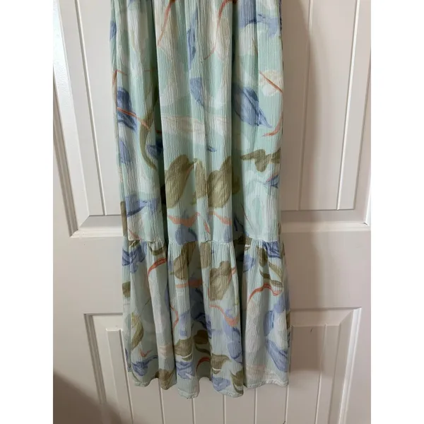 Abercrombie & Fitch Floral Midi‎ Dress Button Front Casual Summer XXS Petite - Image 6