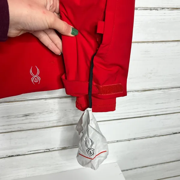 Spyder Amp Winter Ski Jacket Red White Women's Size 12 - Image 12