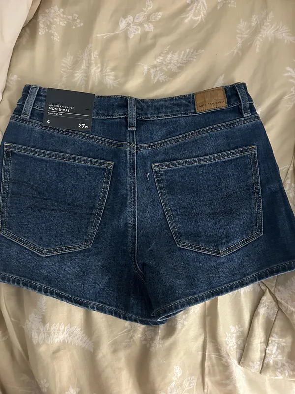 American eagle super high rise stretch mom shorts - Image 2