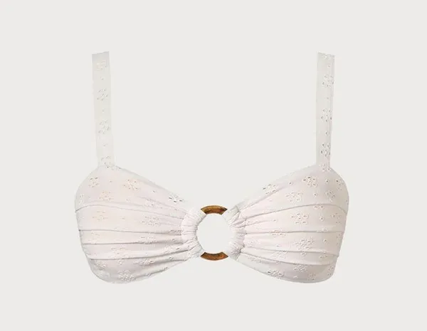 BERLOOK Ruched Floral Cutout Bikini Top ONLY 59 - Image 5