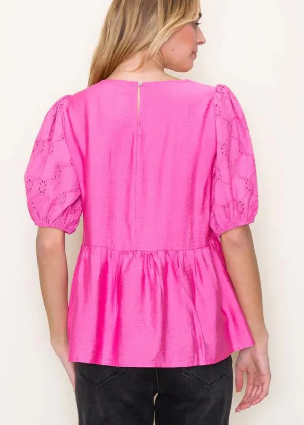 Staccato Puff Sleeve Top - Image 3