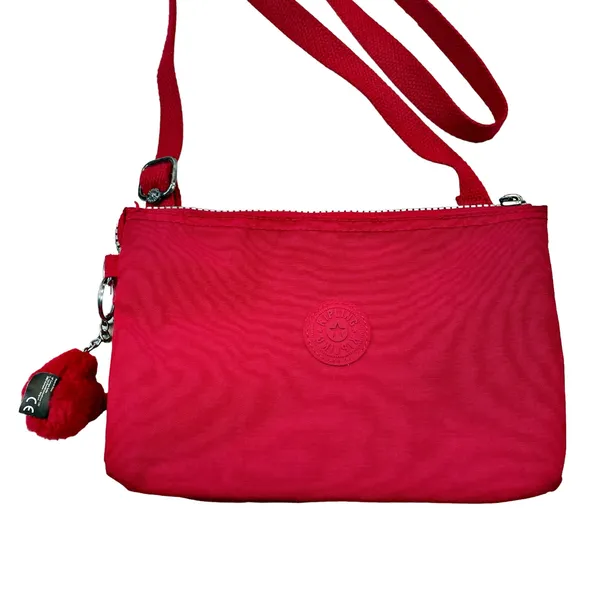 Kipling Crossbody Adj Crossbody Shoulder Bag Hot Pink Lobke Pink Gorilla Zip - Image 3