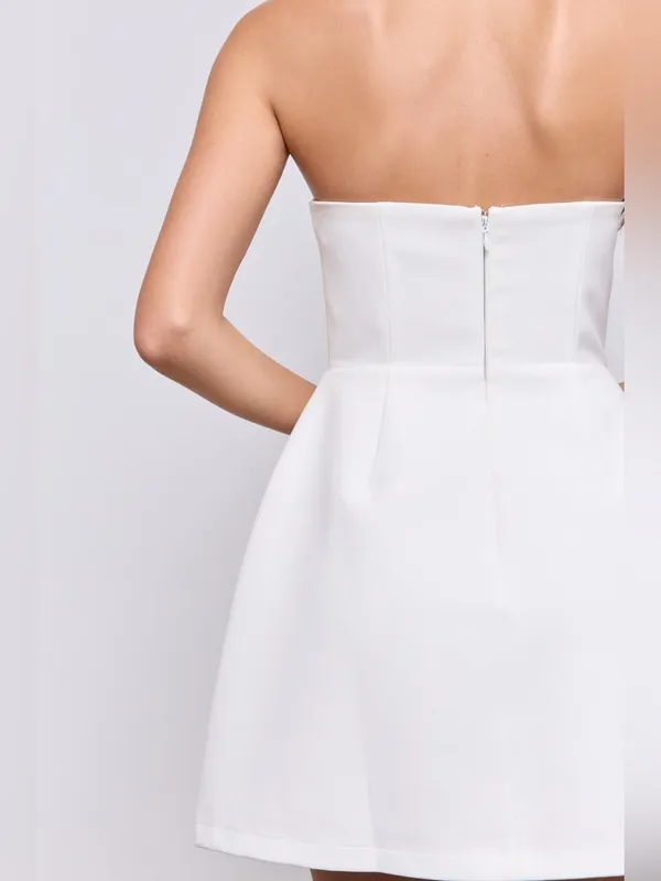 NWT Odd Muse The Ultimate Muse Strapless Mini Dress White medium - Image 4