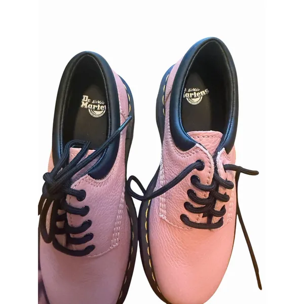 NEW Dr Martens 8053 Quad Jadon Women 6 Pink Leather Platform Pisa Oxford Black - Image 5