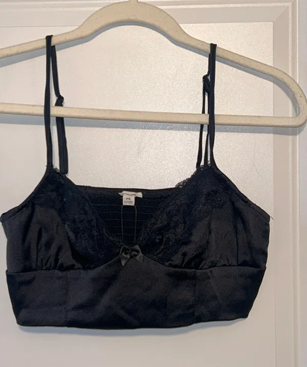 Garage Black Satin laces top- NWT - Image 3