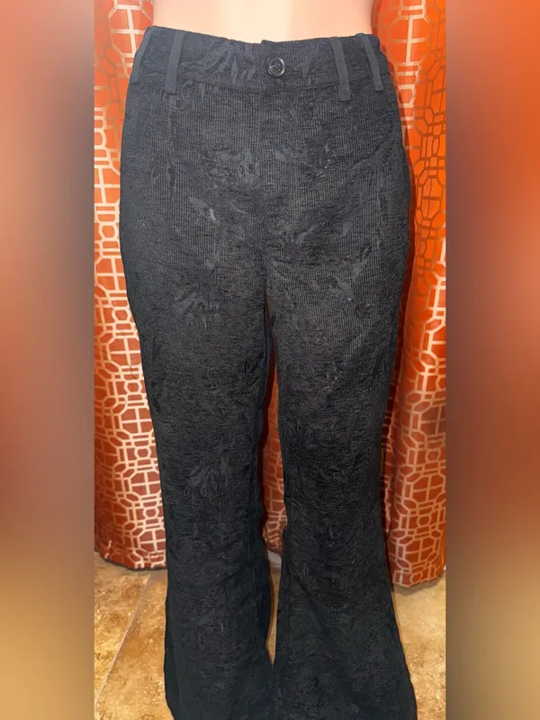 We the Free Floral Burnout Velvet Flare Pants Size 8 NWOT - Image 5
