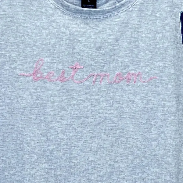 New Best Mom small‎ tshirt Laura Ashley light heather tee soft & cozy NWT - Image 3