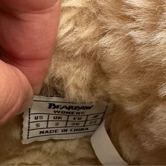 Bearpaw Emma Boots Womens Size 5 Suede Sheepskin Lined‎ Wool Blend Tan Brown - Image 9