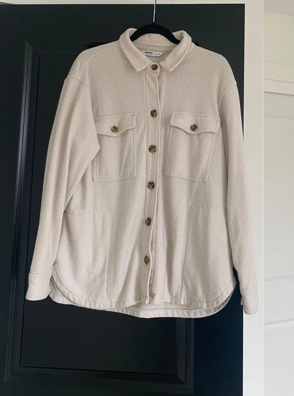 Fleece Neutral Jacket Tan Size L - Image 6