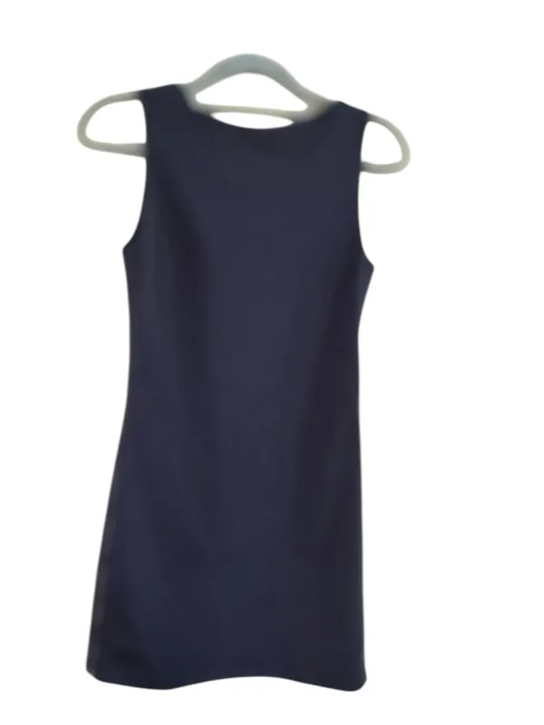 Women's COS Navy Sleeveless Mini Dress with Side Zippers XS - Image 3