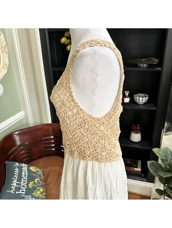Anthropologie Beckett Crochet Eyelet Dress – Size Medium - Image 7