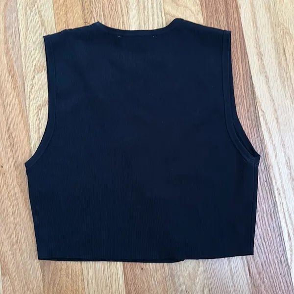 Zara Black cropped top - Image 2