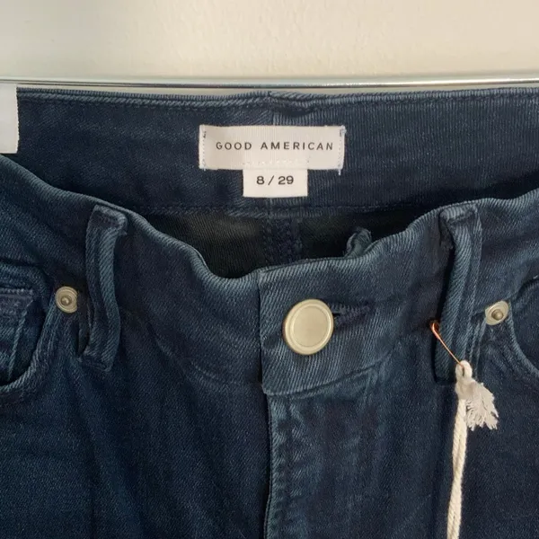 Good American Skinny distressed "Good Legs"‎ Raw Hem Jeans NWT - Image 3