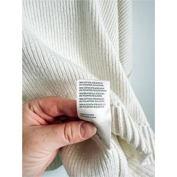 Free People Ivory Easy Street Ribbed Sweater S - Image 5