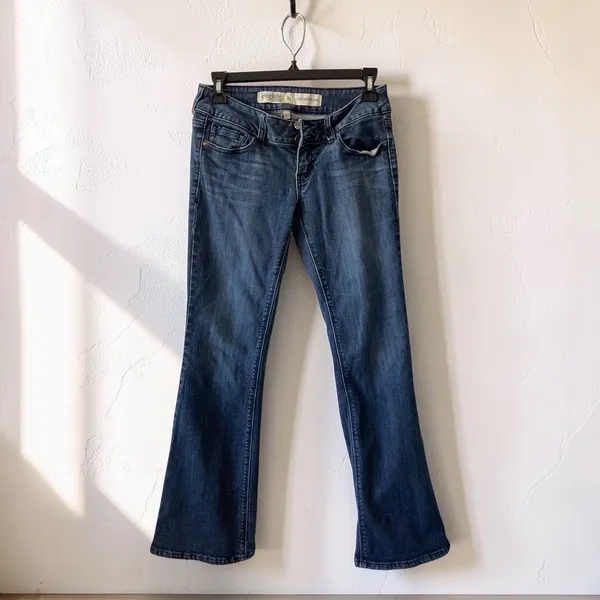Charlotte Russe Y2K Low Rise Flare Jeans Dark Wash Size 2S - Image 10