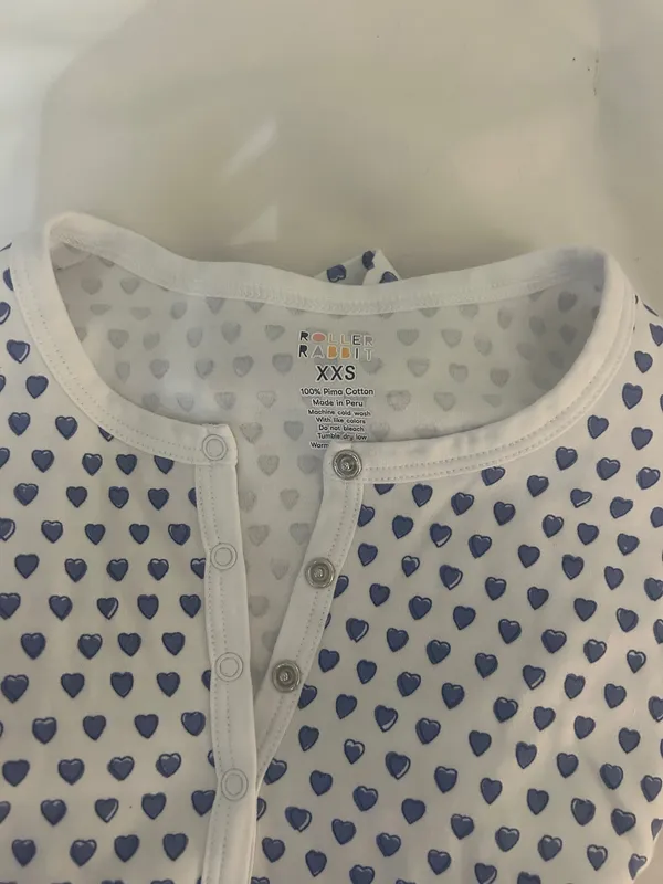 Roller rabbit blue heart pajamas  - Image 3