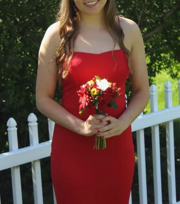 Red prom dress Size M - Image 2