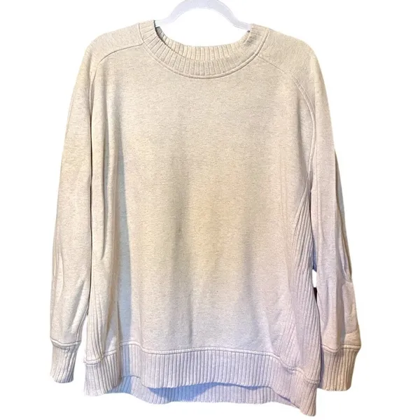 Aerie Cream Oversized Relaxed Sweatshirt - Image 3