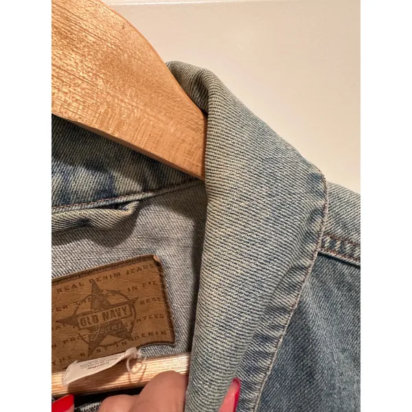 Vintage‎ Y2K Old Navy Denim Trucker Jacket Streetwear Western Grunge - Image 6