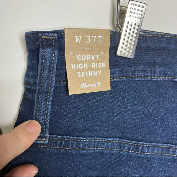 Madewell curvy high rise skinny jeans size 37 tall new‎ with tags - Image 7