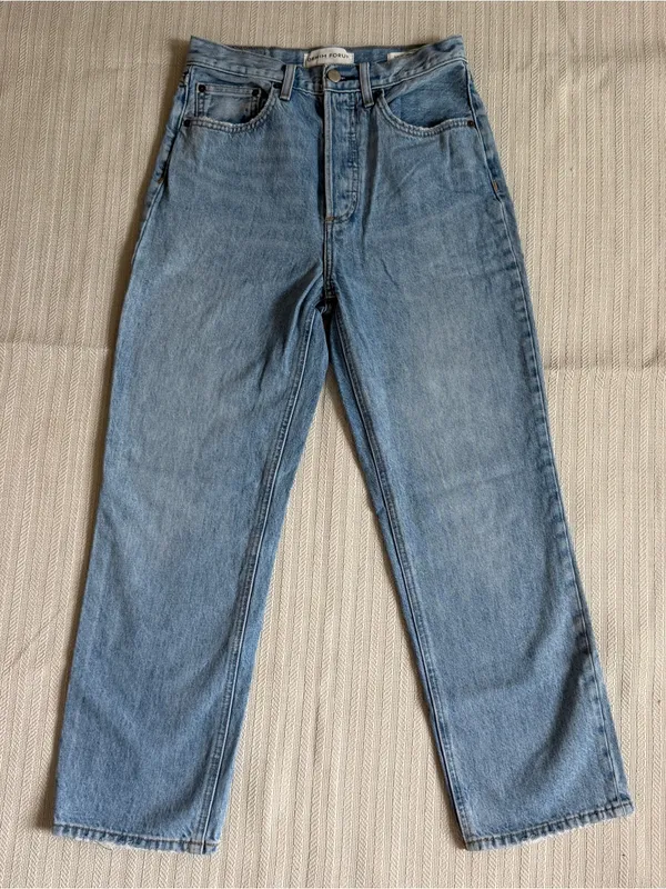 Aritzia Denim Forum‎ The ‘90s Joni Hi-Rise Loose Jeans Picture this Bleu Size 25 - Image 3