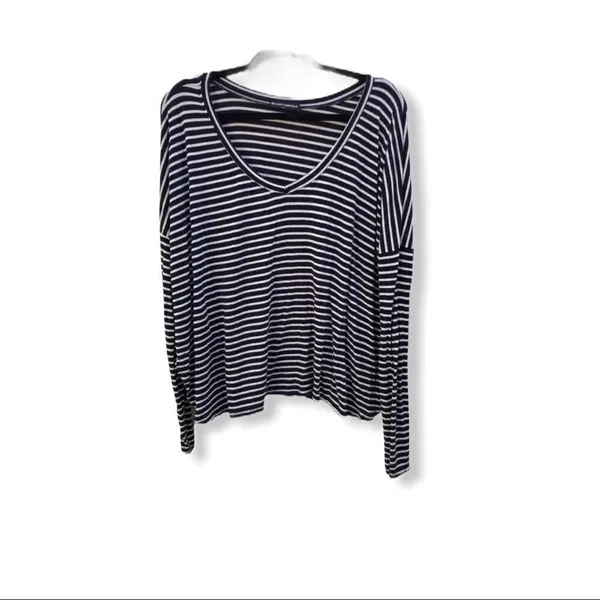 Brandy Melville‎ Navy Striped Shirt - Image 10