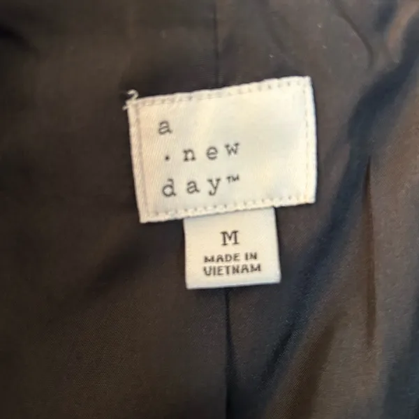 a new day Gray Plaid Blazer size Medium preppy - Image 3
