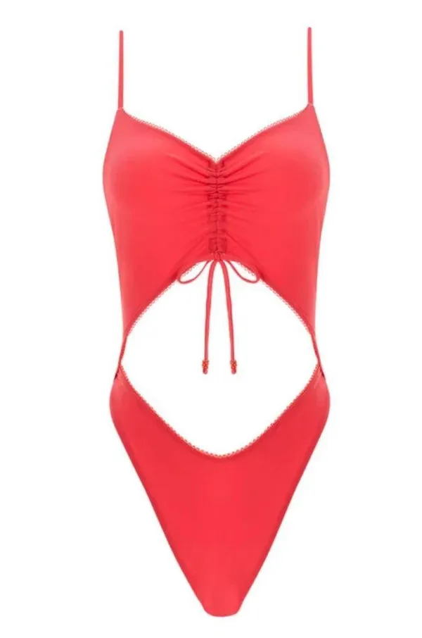 Agua Bendita Diany Tout One Piece Swimsuit Pink - Image 3