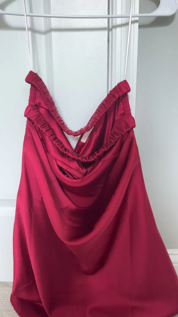 Princess Polly Wine Red Mini Dress - Image 3