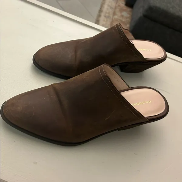 Mules G.H. Bass & Co. Rich Brown Leather Mules 9 M - Image 7
