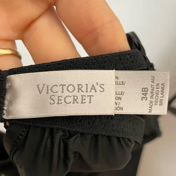 Victoria's Secret Negligee‎ Black 34B Lace Intimates Lingerie Teddy - Image 3