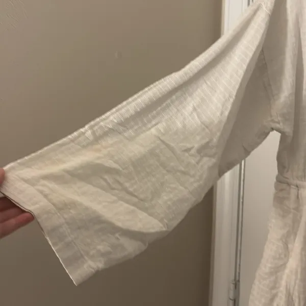 FREE PEOPLE 100% Cotton Beach Cover Up White Size Medium - Image 5