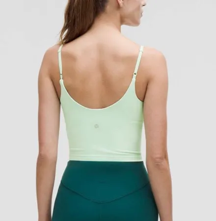 Lululemon Align Cropped Cami Tank Top Sea Mist Green - Image 2