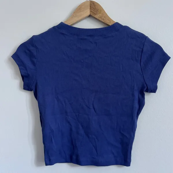 Madewell Supima Rib Crop Tee Size XS - Image 4