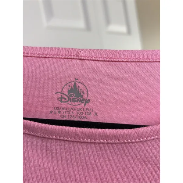 Disney Vacation Club Member T-Shirt Womens L Pink DVC Graphic Tee Short Sleeve L - Image 4