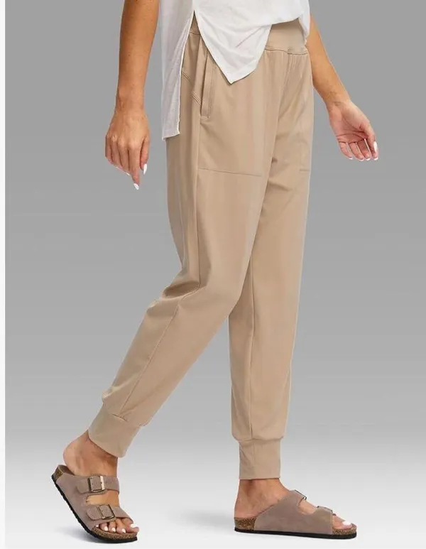 NEW Joggers Pockets High Waisted Athletic Pants Jogger Pants L - Image 8