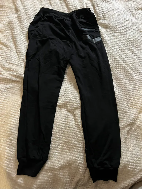 Lounge Modchok XL Black Leather Cotton Sweat Pant - Image 2